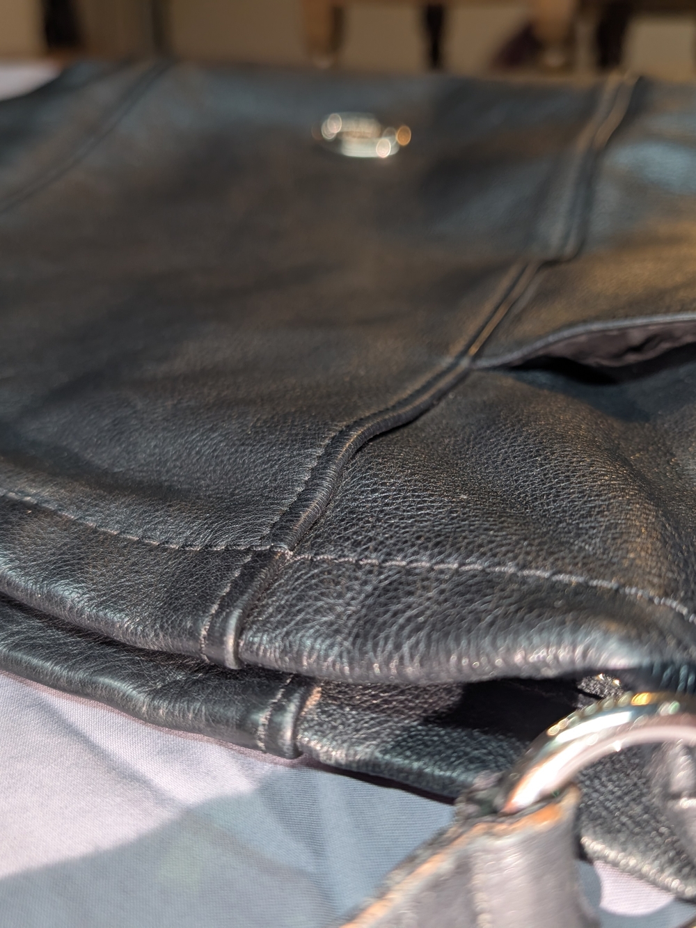 Coach Black Leather Hobo Bag - Picture 5 of 14
